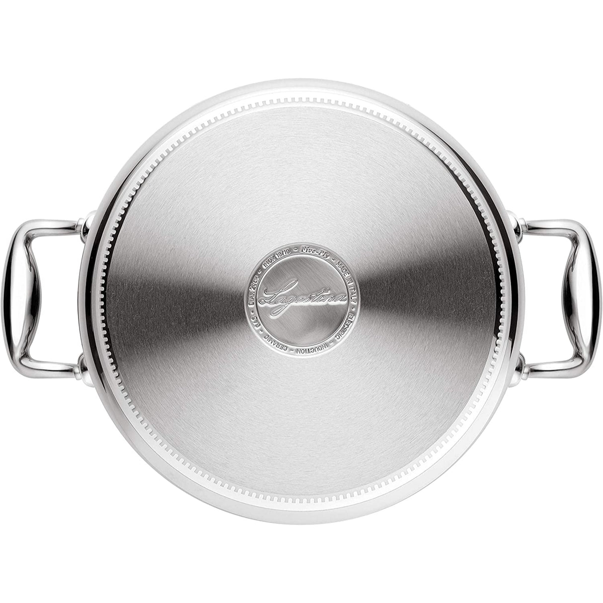 LAGOSTINA Accademia Pentola 2 Maniglie con Coperchio 20cm Acciaio Inox