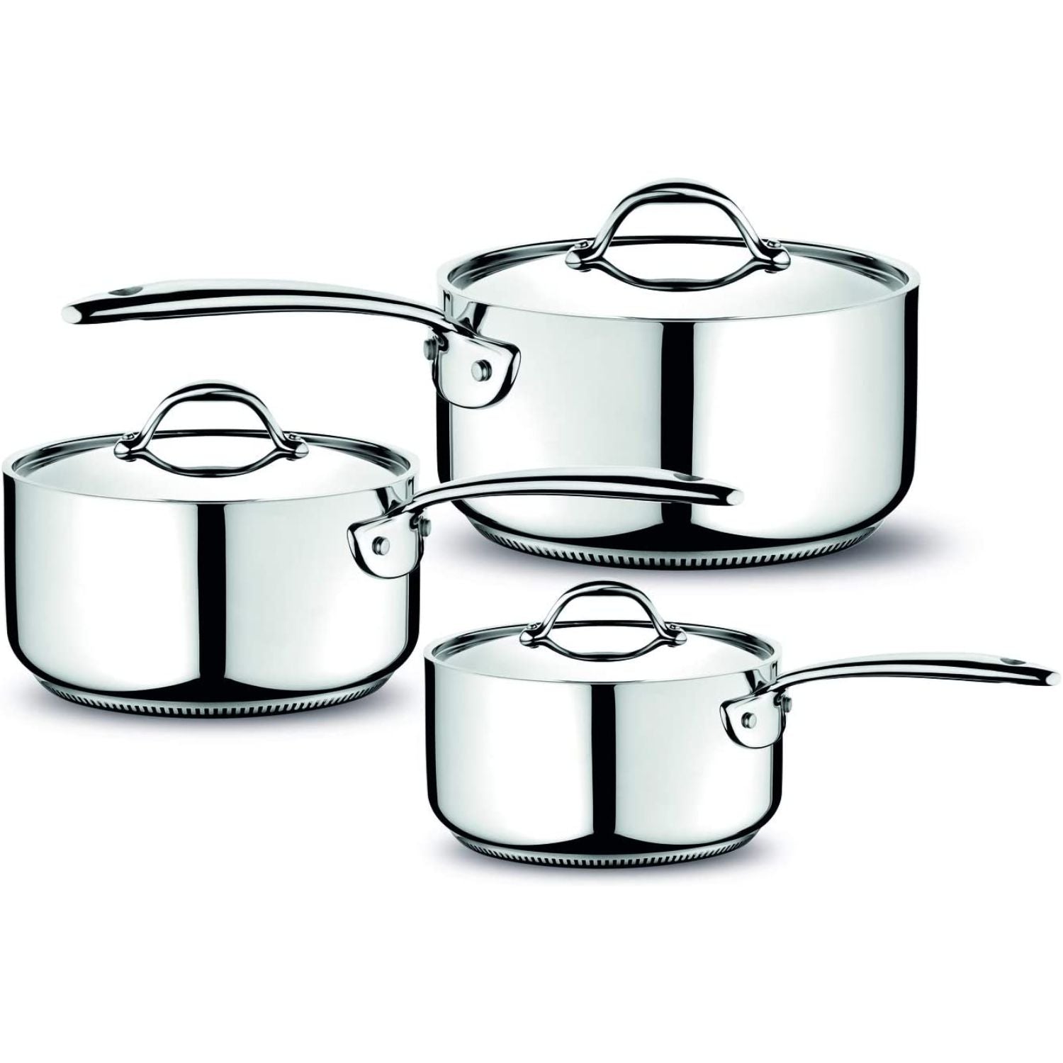 LAGOSTINA Accademia Casseruola Fonda Manico Lungo 18cm Acciaio Inox