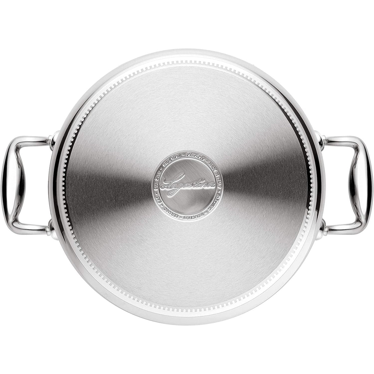LAGOSTINA Accademia Casseruola Fonda 2 Maniglie con Coperchio 16cm Acciaio Inox