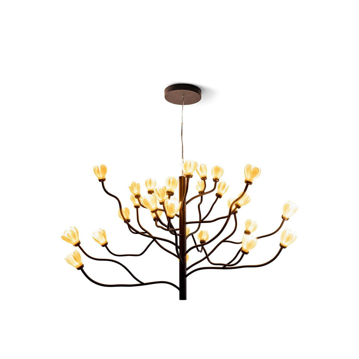 LLADRO' Chandelier Mokuren 80x140cm Porcellana