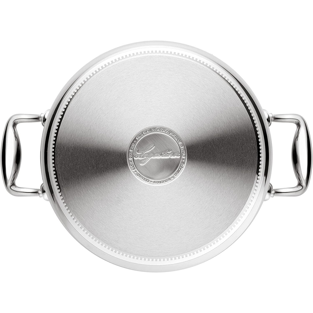 LAGOSTINA Accademia Deep Casserole 2 Handles with Lid 20cm Stainless Steel