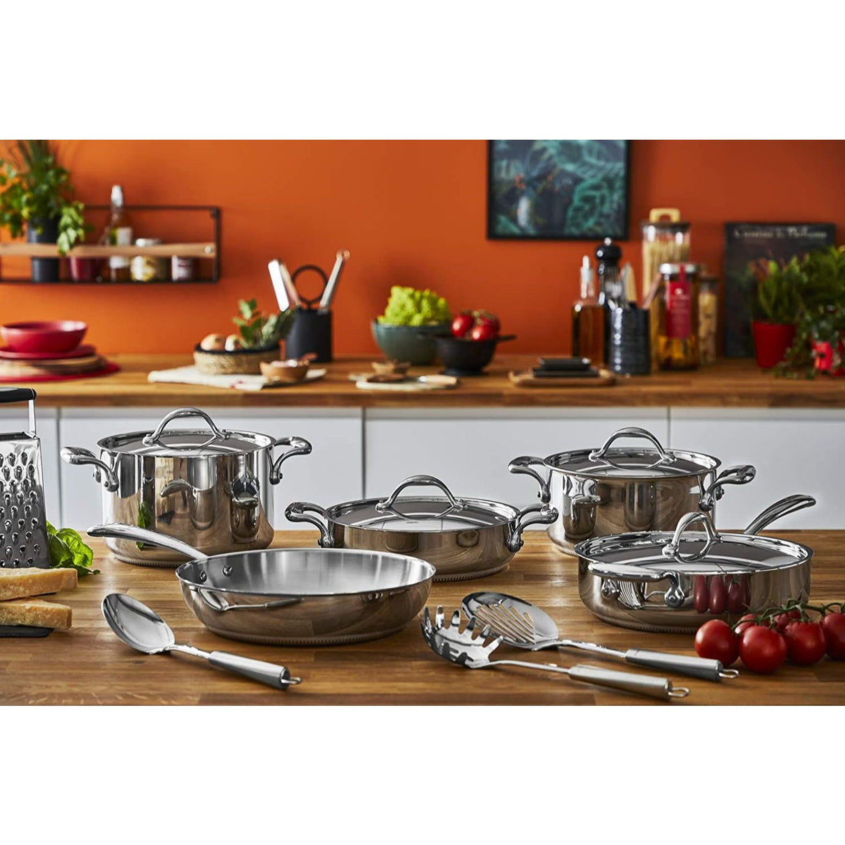 LAGOSTINA Accademia Frying Pan with Handle 20cm Stainless Steel