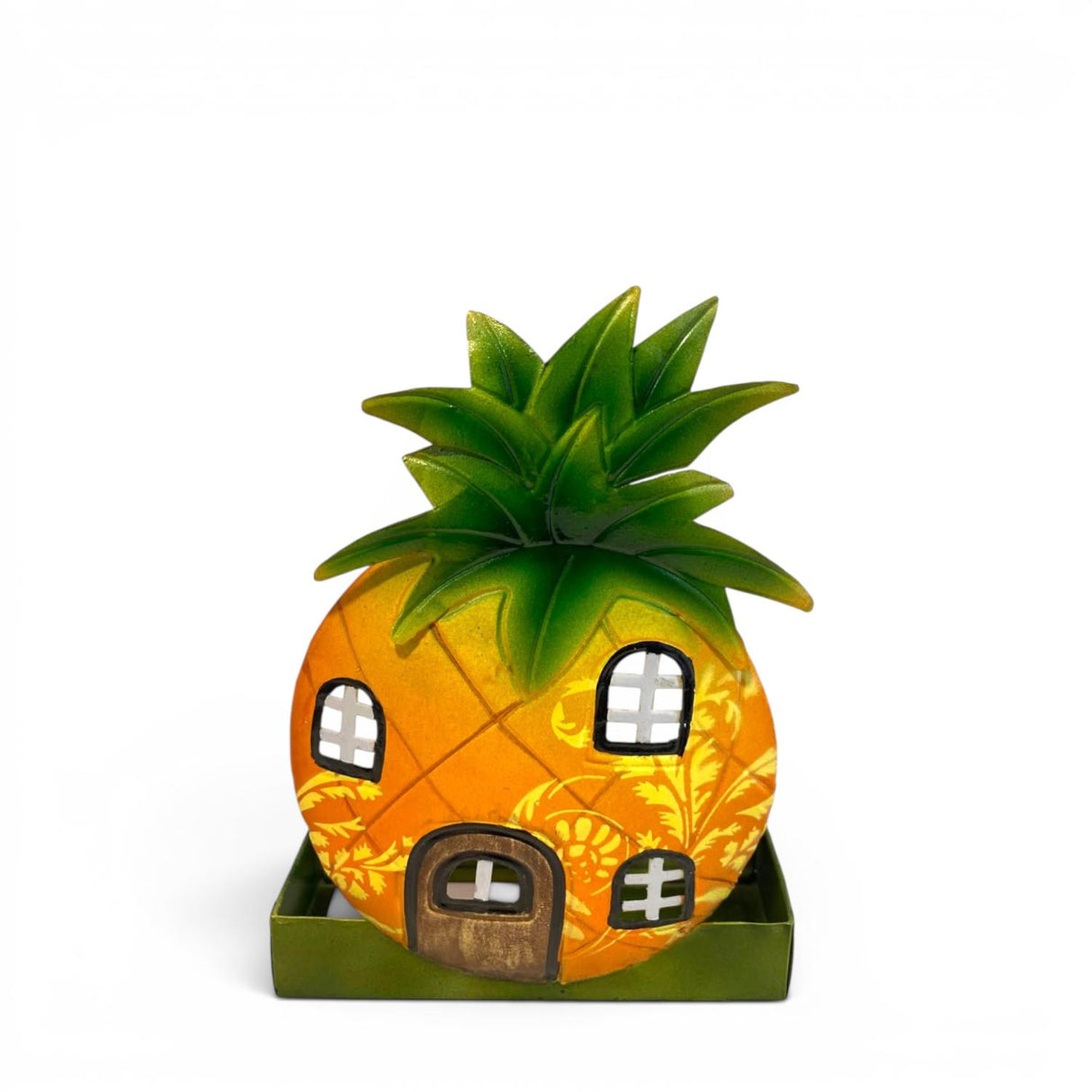 PALAIS ROYAL Porta Zampirone Casetta Ananas 20x15cm Metallo