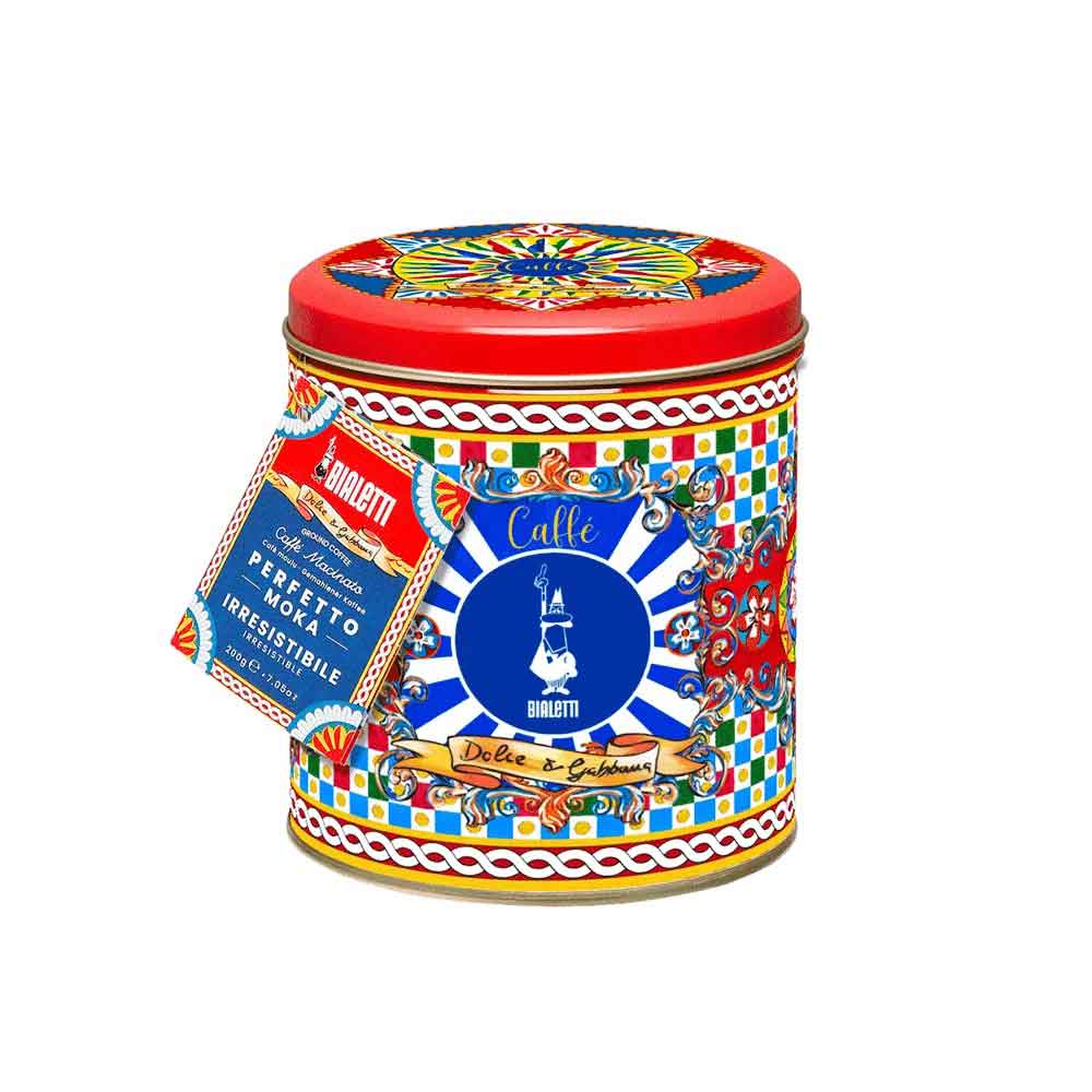 BIALETTI Dolce & Gabbana Carretto Siciliano Moka 3 Tazze con Caffè Perfetto Moka Irresistibile