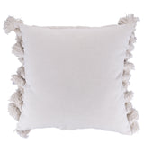 VILLA D'ESTE HOME TIVOLI Cuscino con Nappine Bianco 45x45cm Cotone 100%
