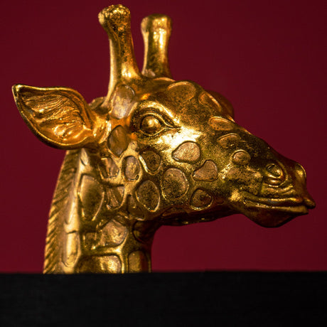 WERNS Lampada da Tavolo Giraffa Lucie Oro Nero 35x70cm