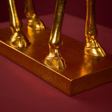 WERNS Lampada da Tavolo Giraffa Lucie Oro Nero 35x70cm