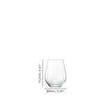SPIEGELAU Authentis Casual Bicchiere Universale Senza Stelo in Cristallo Set 6 Pezzi 460ml