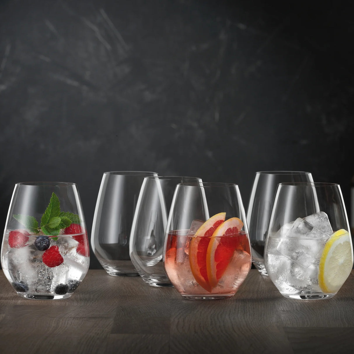 SPIEGELAU Authentis Casual Bicchiere Universale Senza Stelo in Cristallo Set 6 Pezzi 460ml