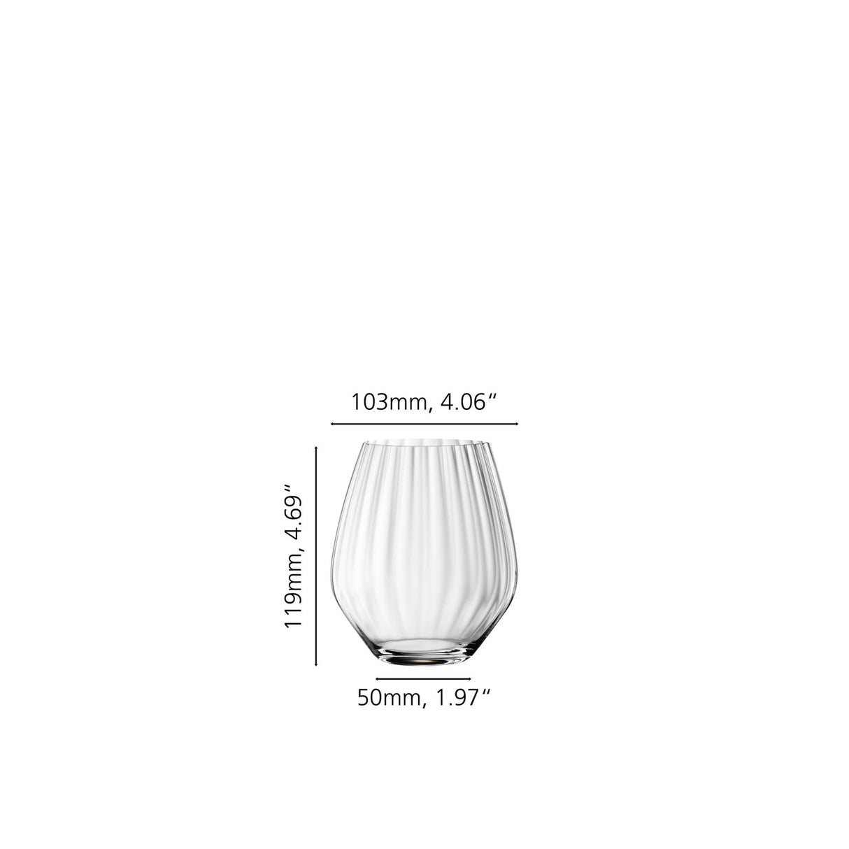 SPIEGELAU Special Glasses Bicchiere da Gin Tonic Senza Stelo in Cristallo Set 4 Pezzi 625ml