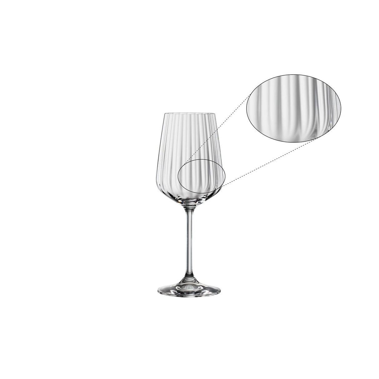 SPIEGELAU Lifestyle Calice da Vino Bianco in Cristallo Set 4 Pezzi 440ml