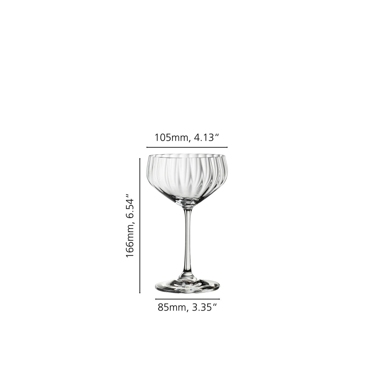 SPIEGELAU Lifestyle Coppetta da Spumante in Cristallo Set 4 Pezzi 310ml