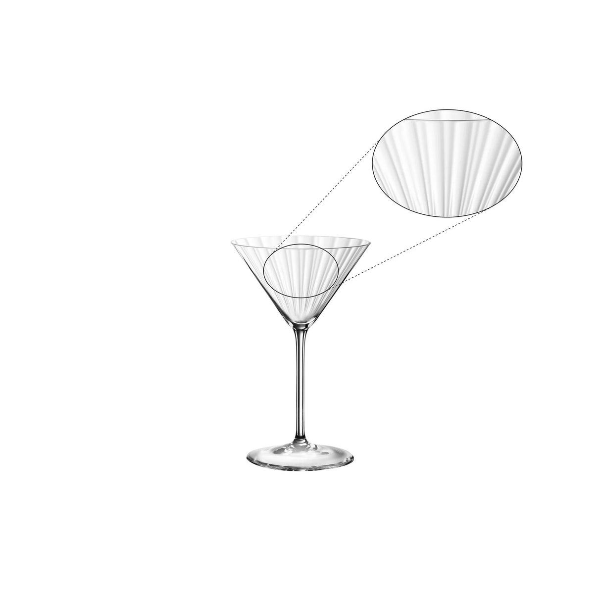 SPIEGELAU Lifestyle Coppa da Cocktail Martini in Cristallo Set 4 Pezzi 220ml