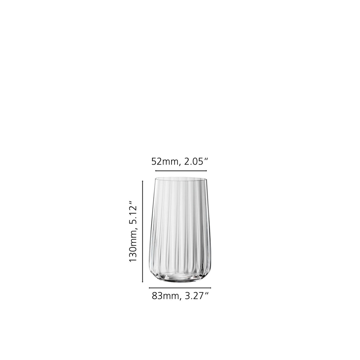 SPIEGELAU Lifestyle Bicchiere Longdrink in Cristallo Set 4 Pezzi 510ml