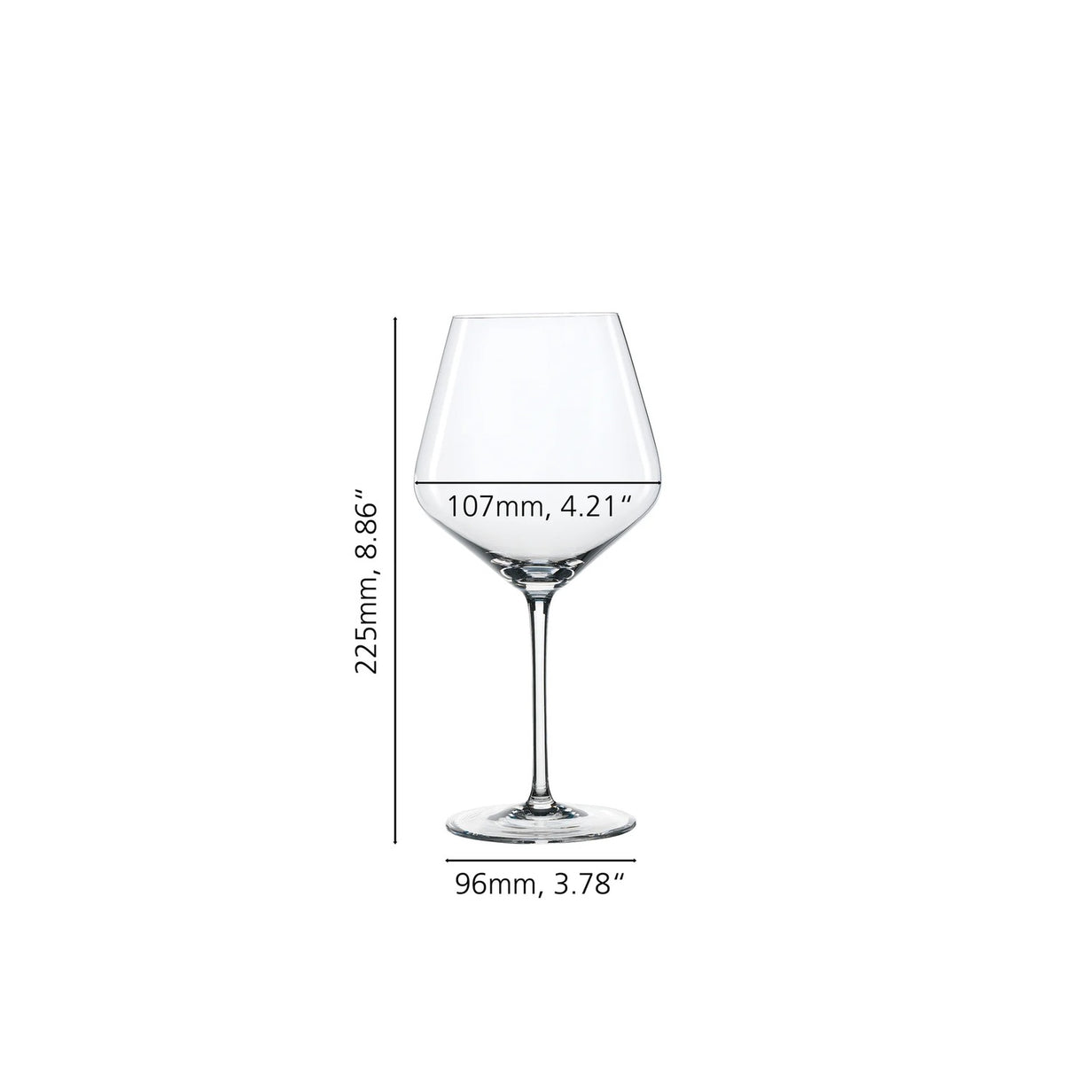SPIEGELAU Style Calice da Vino Borgogna in Cristallo Set 4 Pezzi 640ml