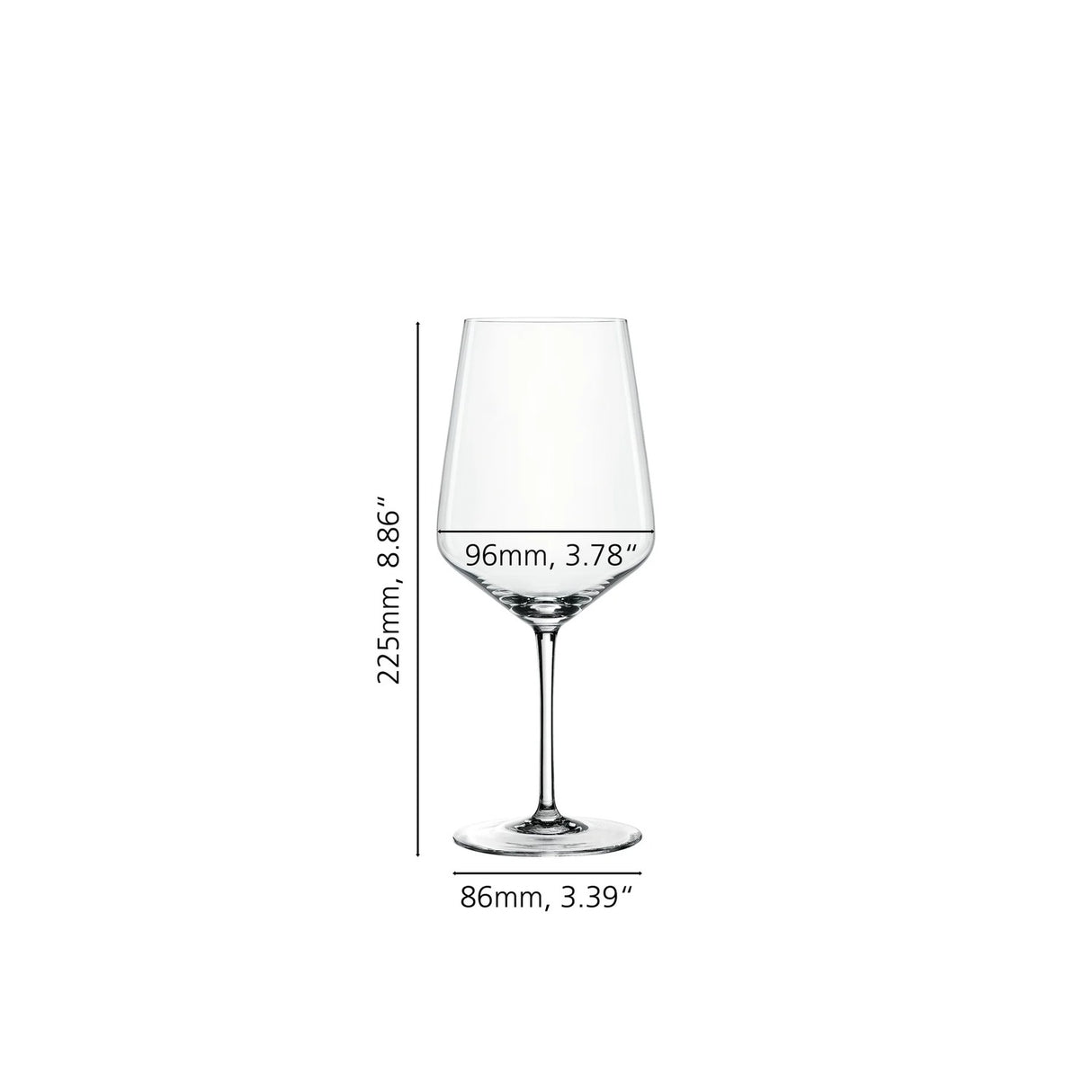 SPIEGELAU Style Calice da Vino Rosso in Cristallo Set 4 Pezzi 630ml
