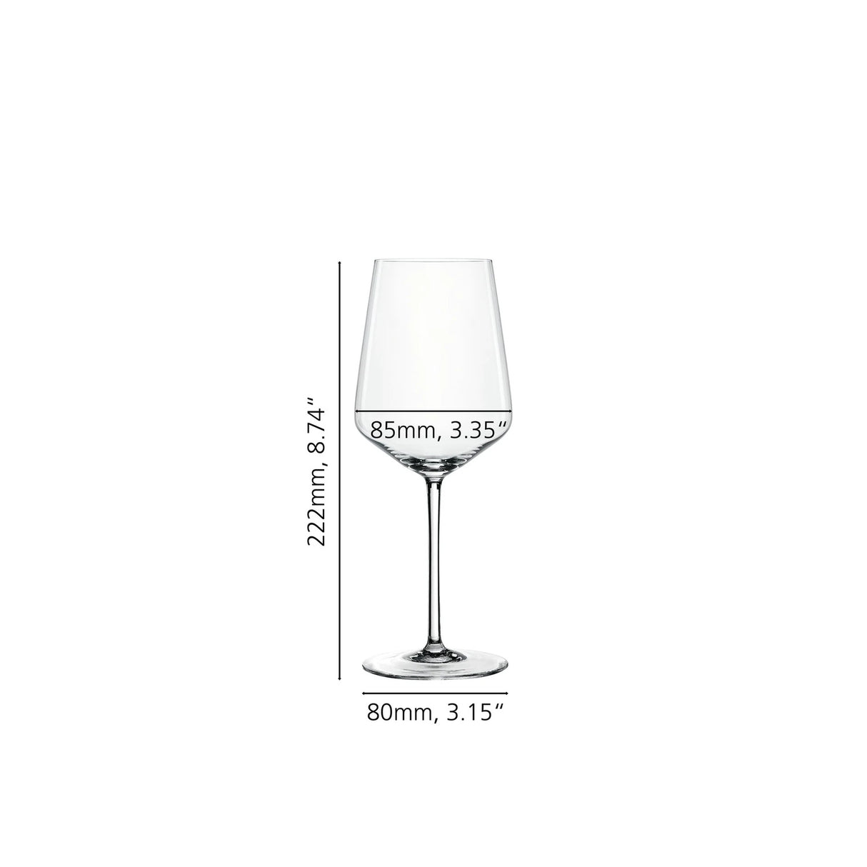 SPIEGELAU Style Calice da Vino Bianco in Cristallo Set 4 Pezzi 440ml