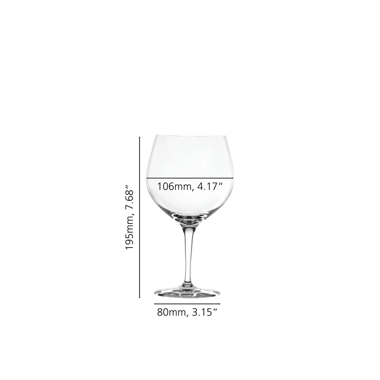 SPIEGELAU Special Glasses Bicchiere da Gin Tonic con Stelo in Cristallo Set 4 Pezzi 630ml
