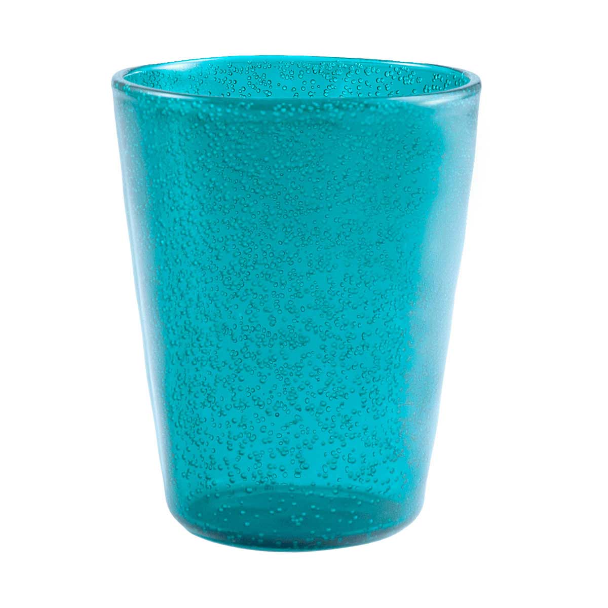MEMENTO Synth Bicchieri Acqua Colorati Turchese Set 6 Pezzi 330ml Plastica
