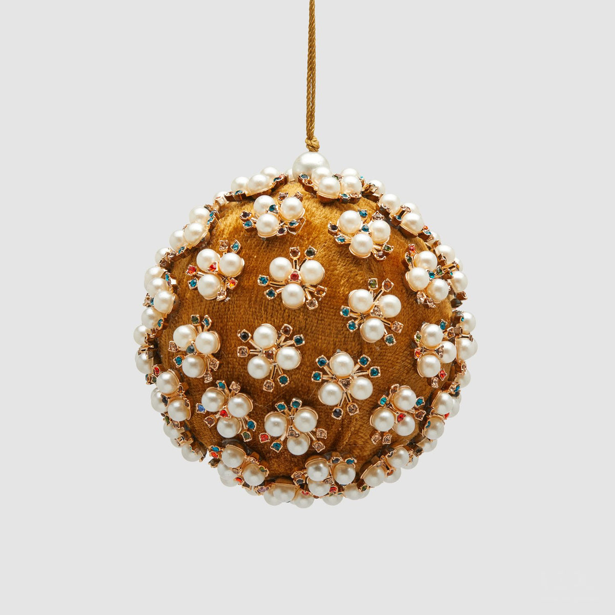 EDG Enzo De Gasperi Pallina di Natale Elizabeth Oro in Plastica 10cm