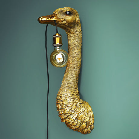 WERNS Lampada da Parete Franz Josef Struzzo Oro 24,5x18,5x72cm