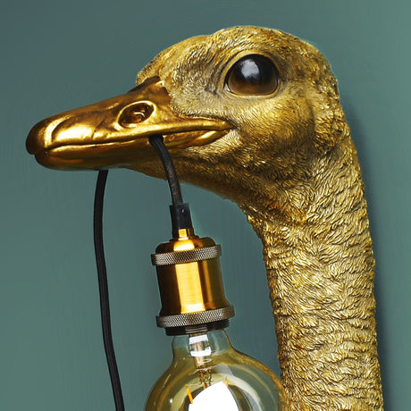 WERNS Lampada da Parete Franz Josef Struzzo Oro 24,5x18,5x72cm