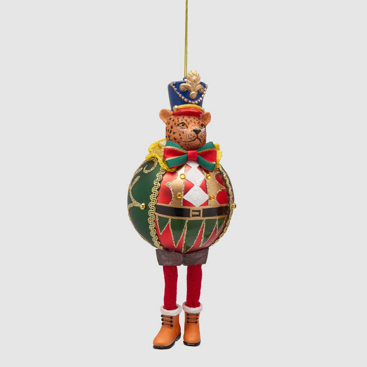 EDG Enzo De Gasperi Pallina di Natale Gatti Arancione in Vetro 10cm