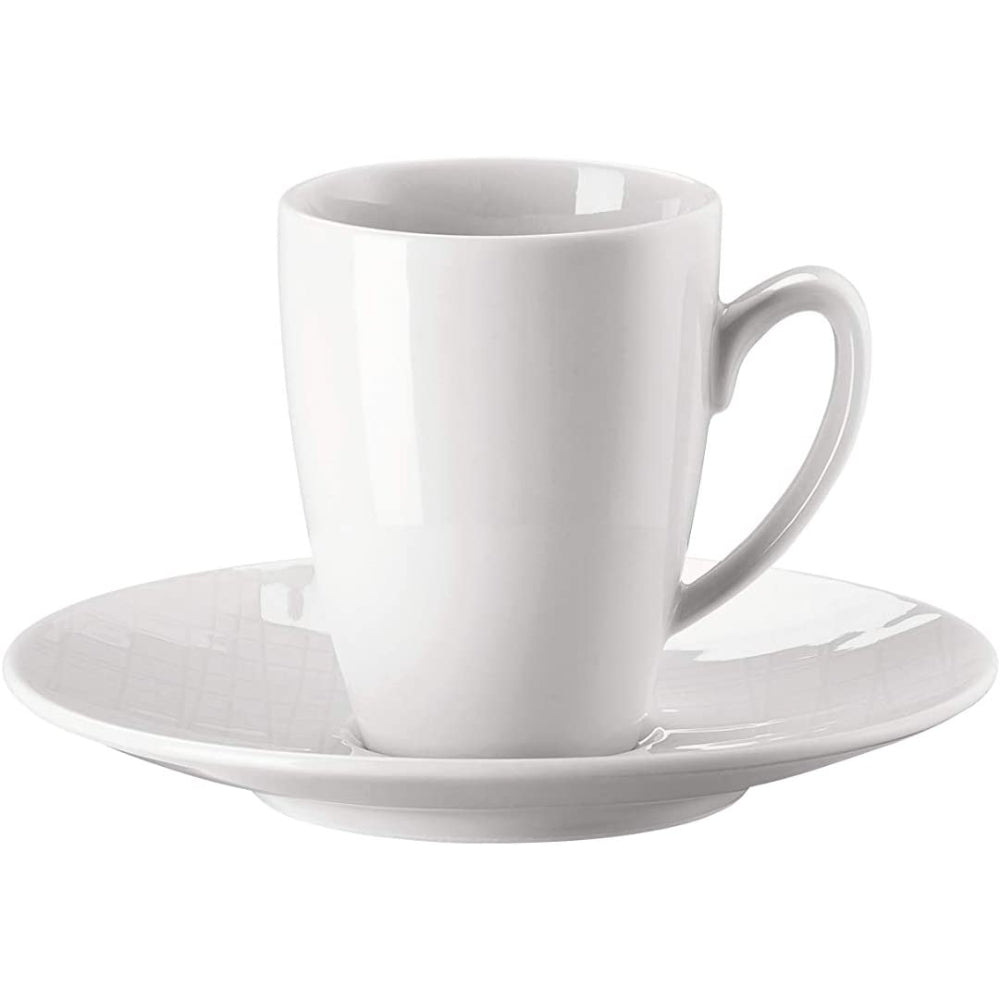 ROSENTHAL Mesh Weiss Tazza Espresso c/Piattino 12xH7cm Porcellana