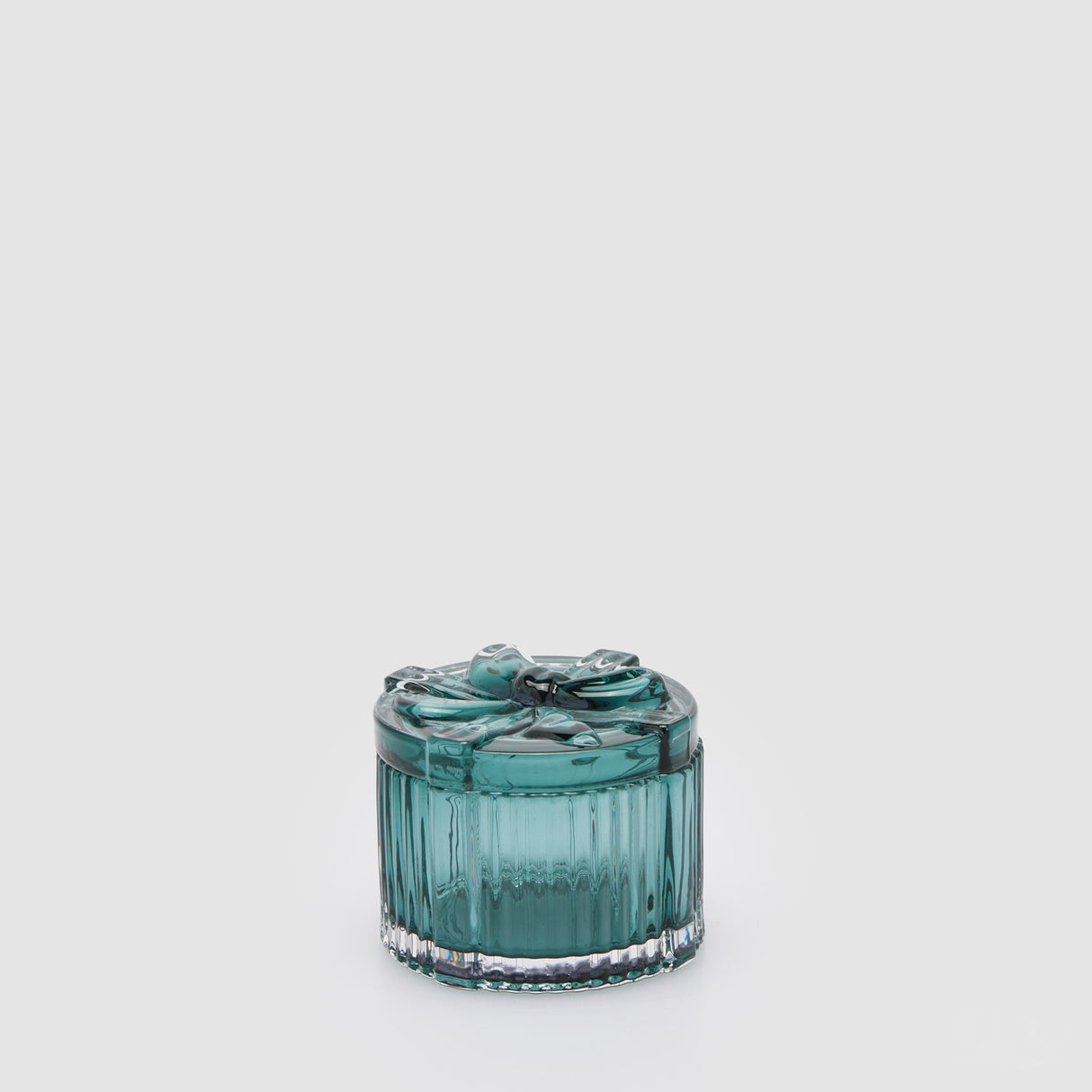 EDG Enzo De Gasperi Contenitore Natalizio Pacco Regalo Verde in Vetro 6x8cm