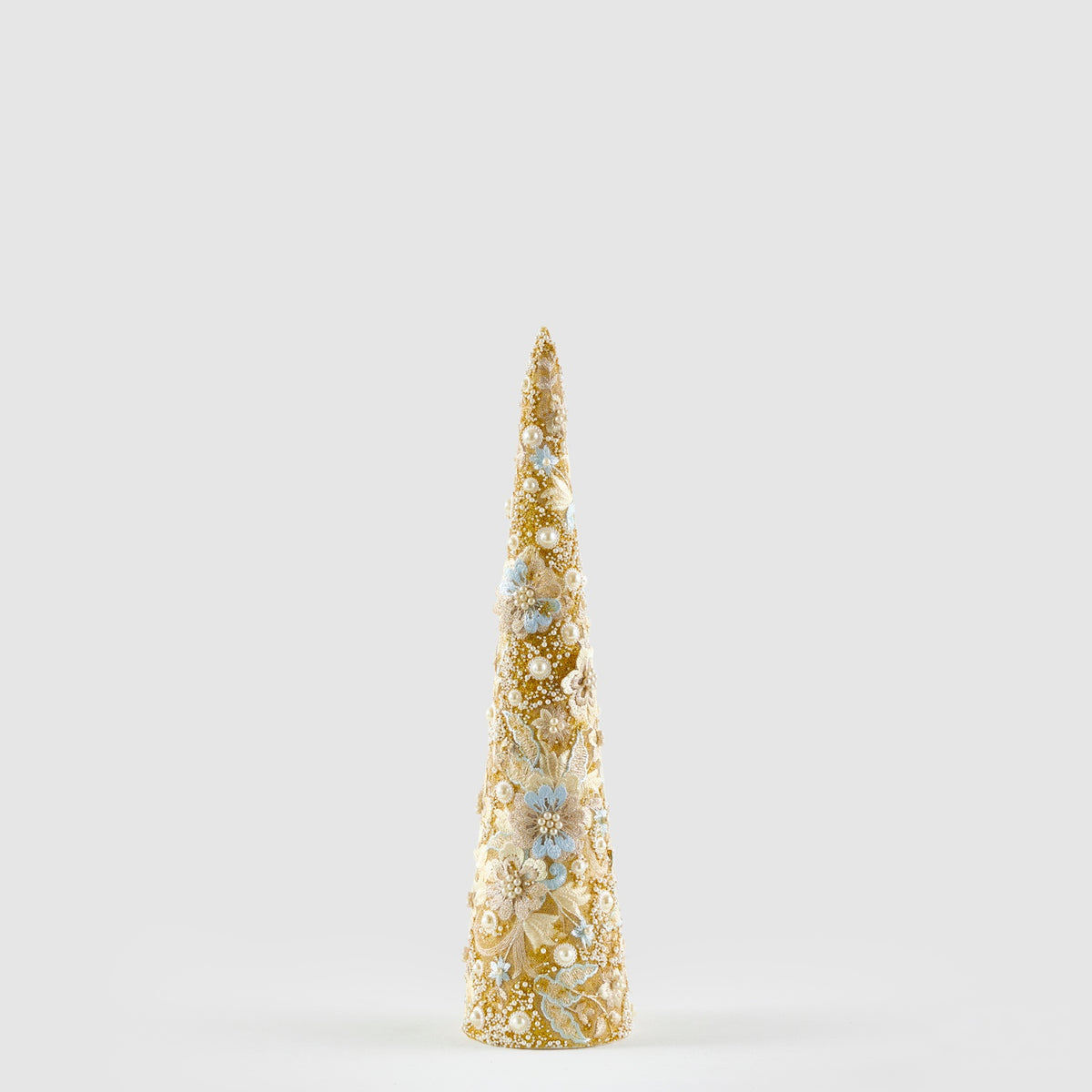 EDG Enzo De Gasperi Alberello di Natale Traforato Blu e Oro in Plastica 51cm
