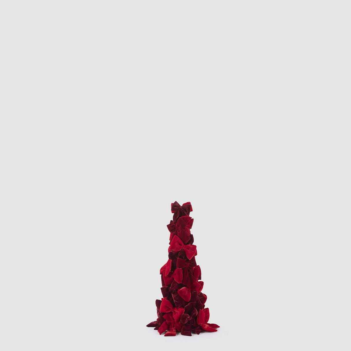 EDG Enzo De Gasperi Alberello Natalizio di Fiocchi Rosso in Poliestere 60x20cm