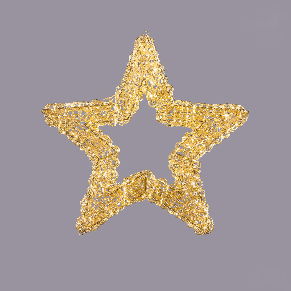 EDG Enzo De Gasperi Stella Luminosa Natalizia Curly Oro 960 MicroLED 78cm