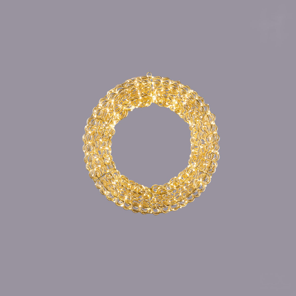 EDG Enzo De Gasperi Ghirlanda Luminosa Natalizia Curly Oro 500 MicroLED 50cm