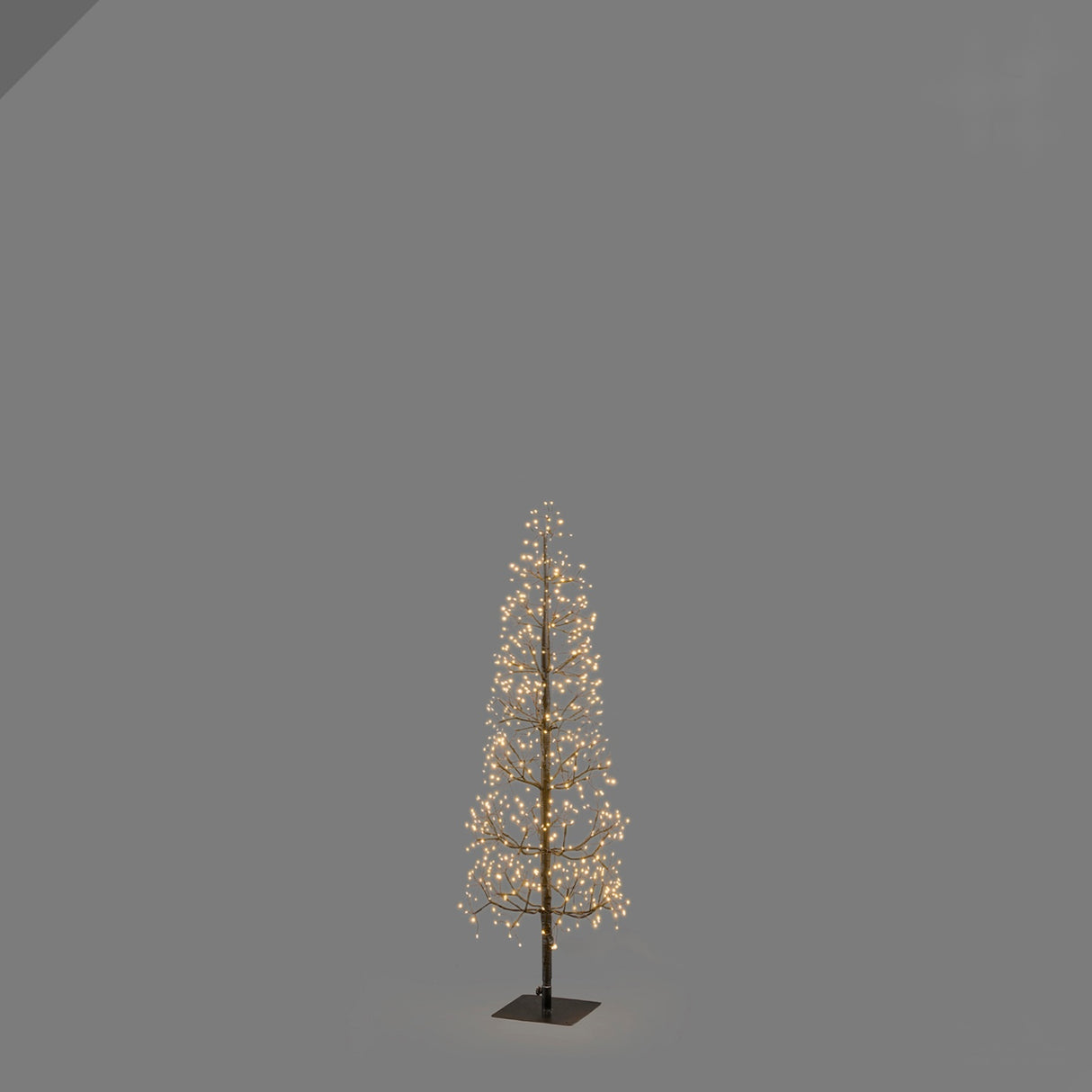 EDG Enzo De Gasperi Faggio Luminoso Natalizio Slim Nero 528 LED 120cm