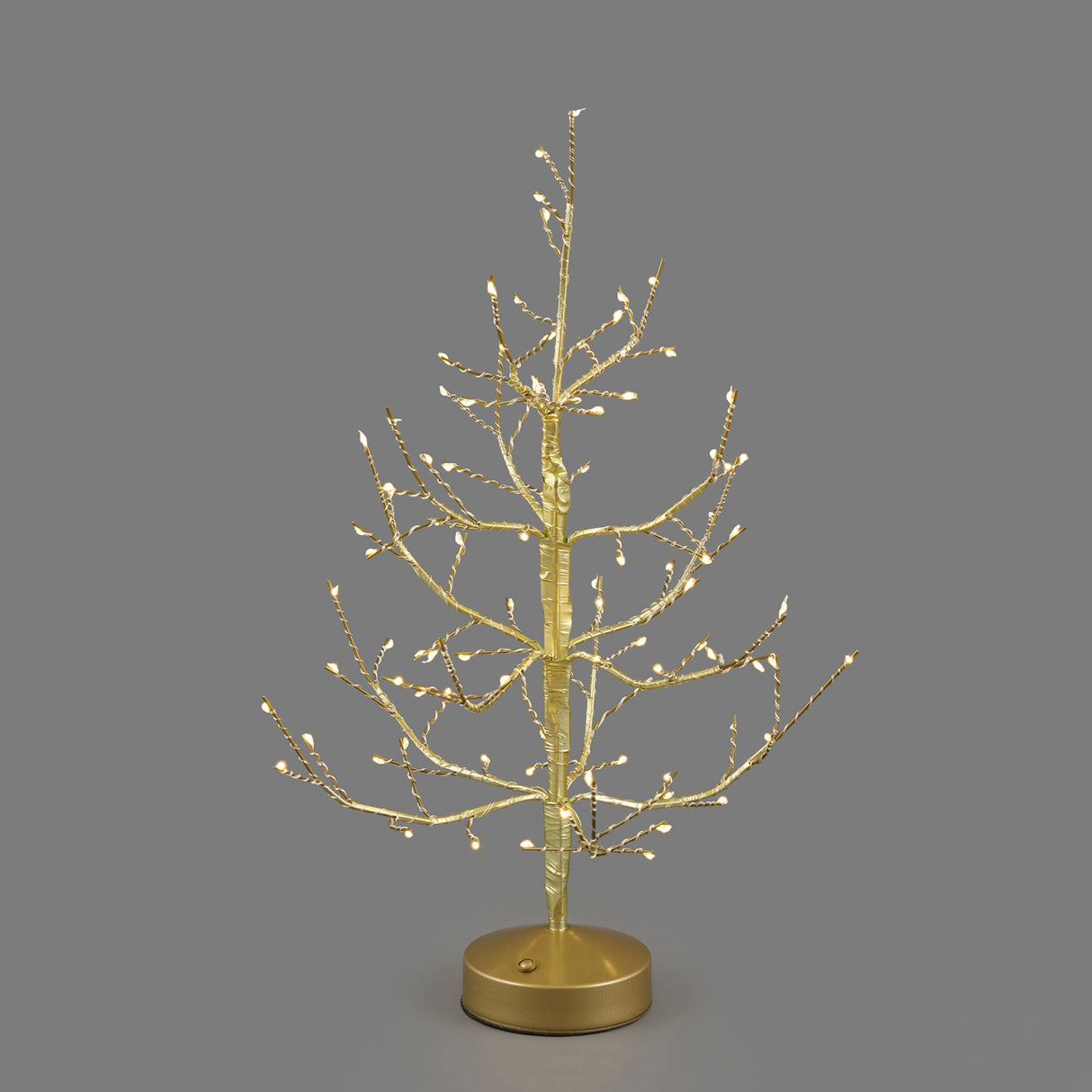 EDG Enzo De Gasperi Faggio Luminoso Natalizio da Tavolo USB Oro 90 MiniLED 45x10cm