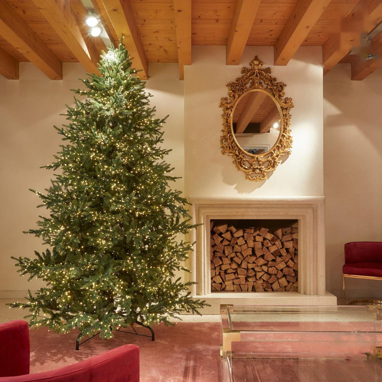 EDG Enzo De Gasperi Albero di Natale Pino Luxury Verde 6000 LED 270x163cm