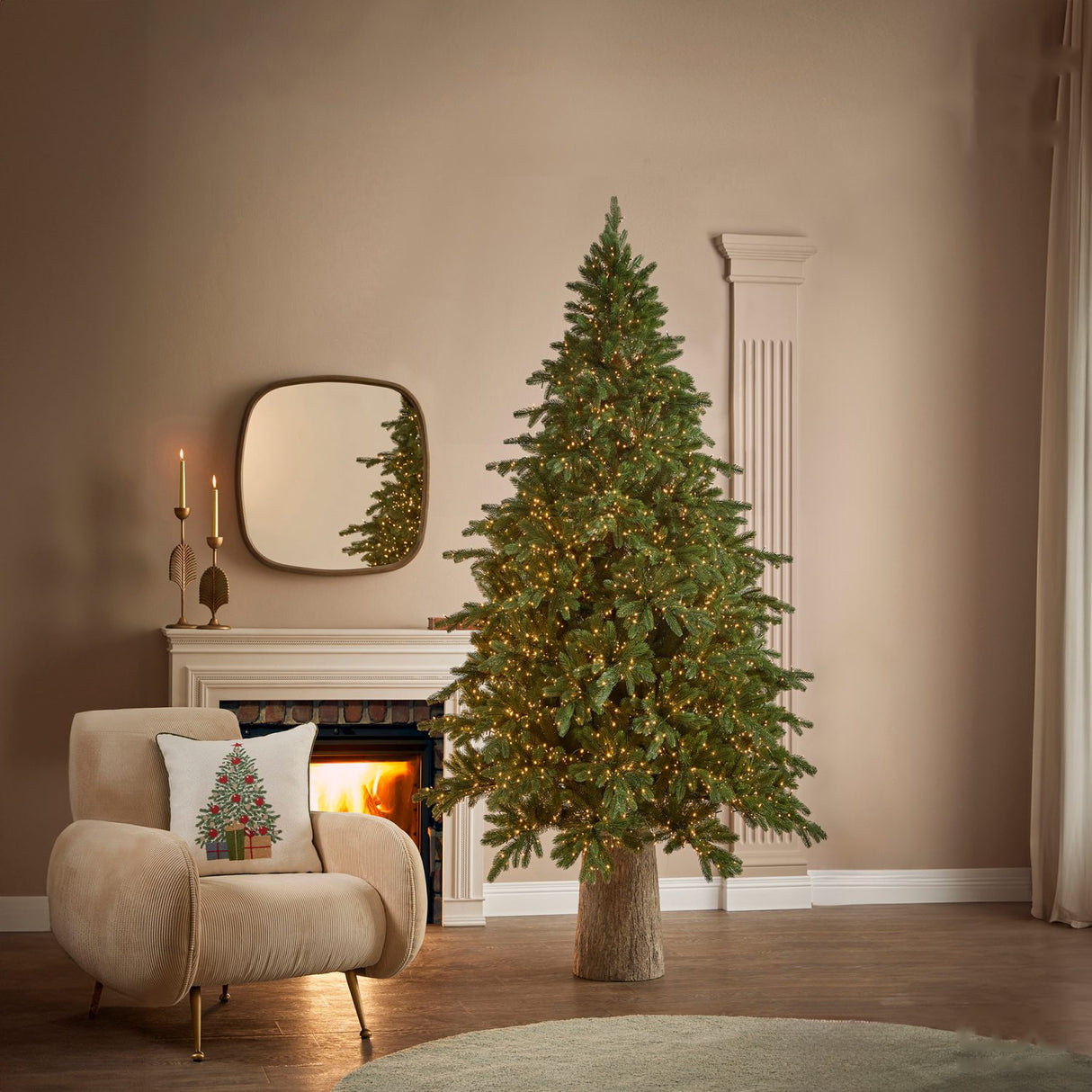 EDG Enzo De Gasperi Albero di Natale Pino Imperial New Verde 2500 MiniLED 180x130cm
