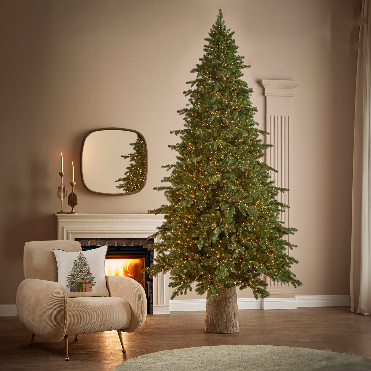 EDG Enzo De Gasperi Albero di Natale Pino Imperial New Verde 6300 MiniLED 270x160cm