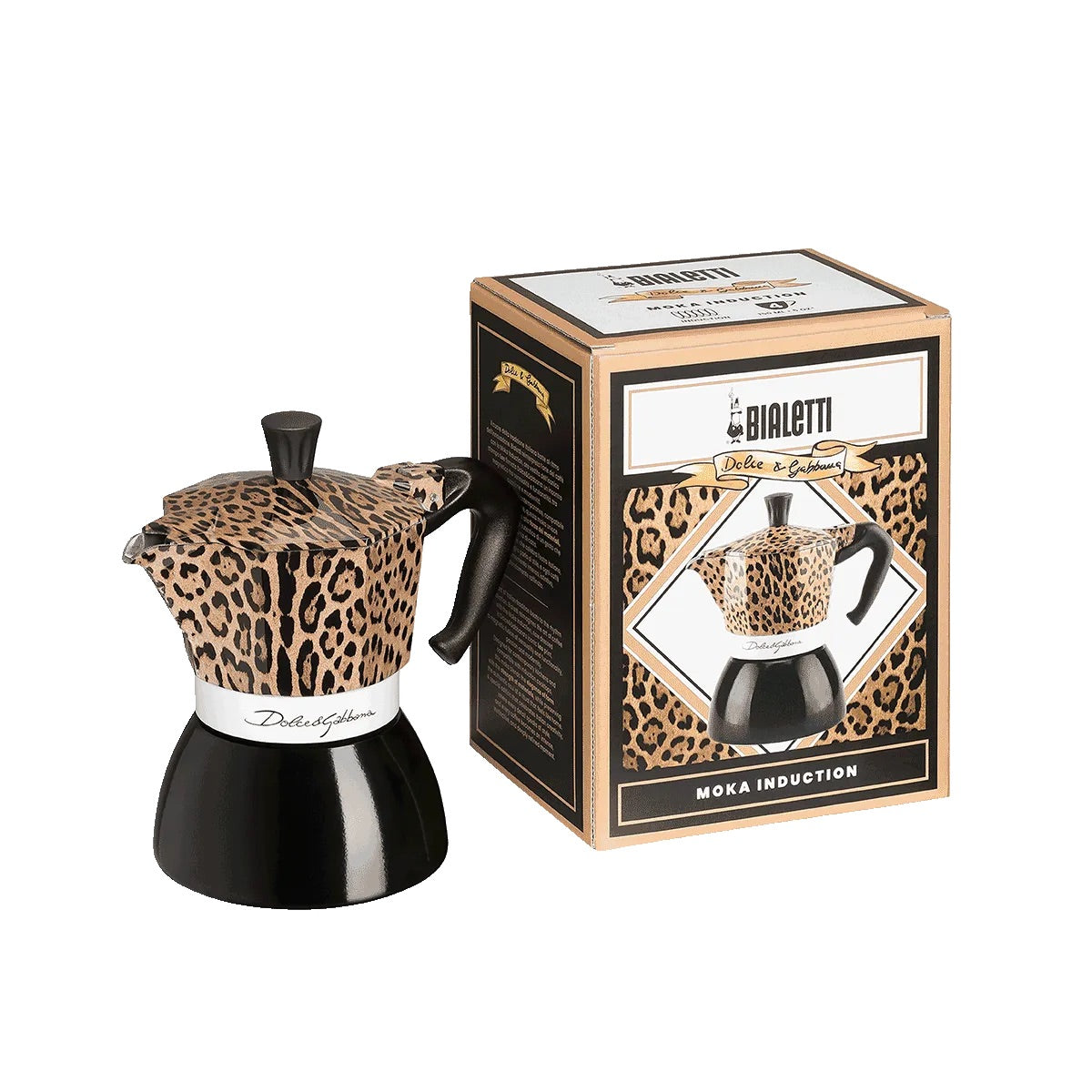 BIALETTI Dolce & Gabbana Leopardo Moka a Induzione 4 Tazze
