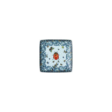 VERSACE Coppetta Quadrata Le Jardin De Versace 30 Years Blu 12x12cm in Porcellana