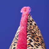 WERNS Cuscino Jungle Love Velluto con Frange 45x45cm Leopardato