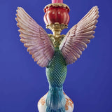 WERNS Candeliere Portacandele Colibrì 32x13cm Poliresina