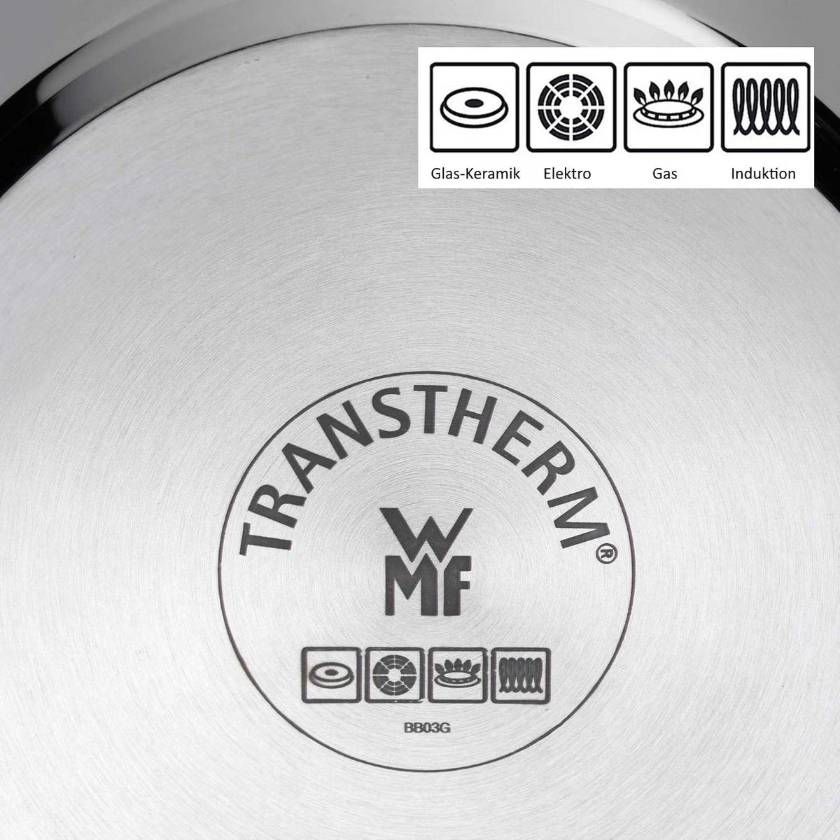 WMF Diadem Plus Set Batteria Pentole 5 Pezzi Acciaio Inox Induzione