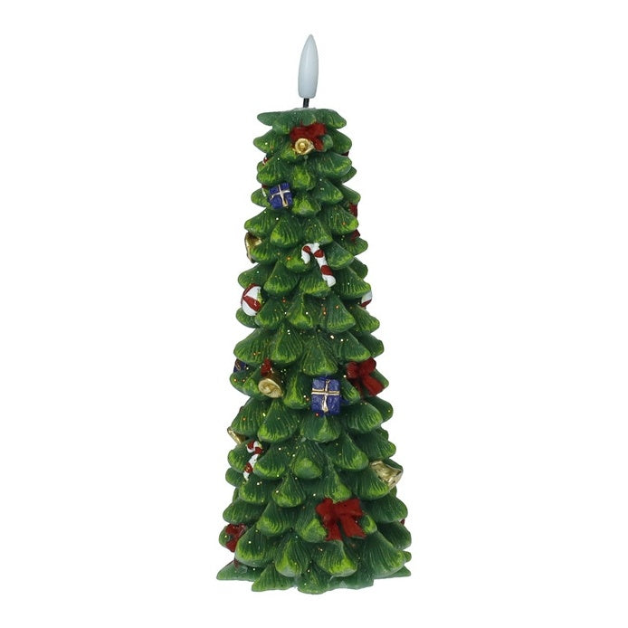 BRANDANI Candela LED Natalizia Albero di Natale in Paraffina 28cm