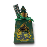 BRANDANI Diffusore di Fragranza Natalizio ad Albero in Vetro Verde 15cm