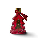 BRANDANI Diffusore di Fragranza Natalizio ad Albero in Vetro Rosso 15cm