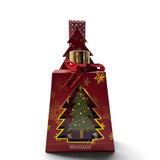 BRANDANI Diffusore di Fragranza Natalizio ad Albero in Vetro Rosso 15cm