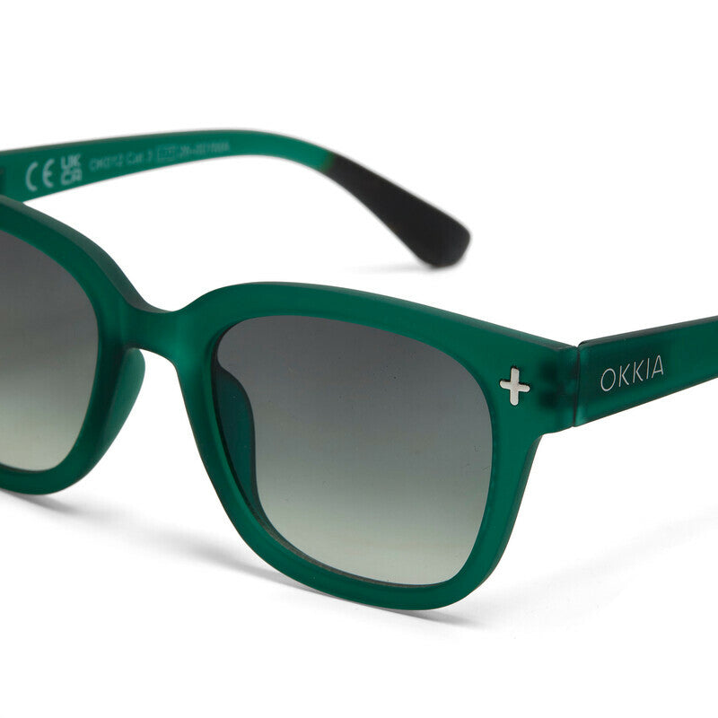 OKKIA Giovanni Occhiali da Sole Unisex Soft Touch Verde