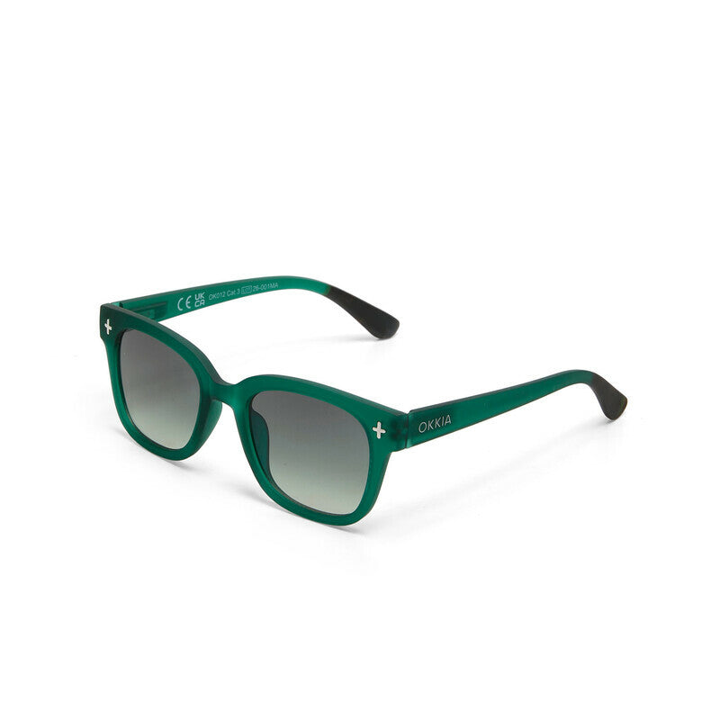OKKIA Giovanni Occhiali da Sole Unisex Soft Touch Verde