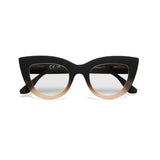 OKKIA Claudia Big Cat Eye Occhiali da Lettura Donna Nero Rosa +1.00